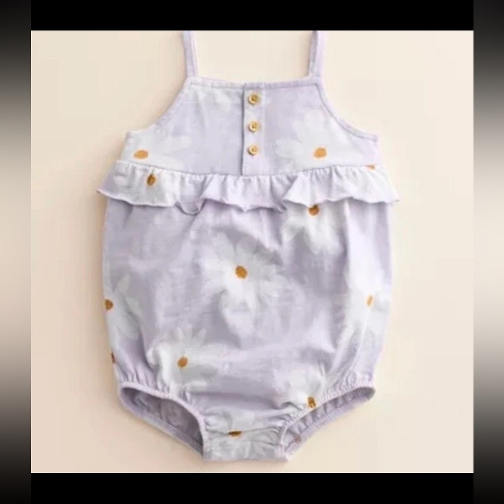 Lavender Floral Baby Romper